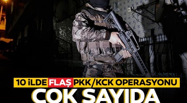 10 ilde PKK/KCK operasyonu: Çok sayıda gözaltı kararı