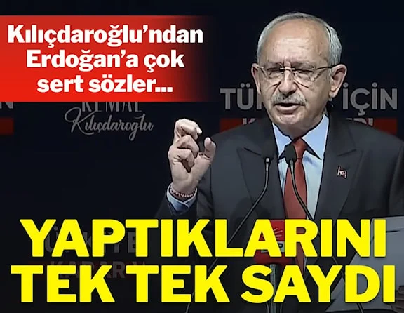 Kılıçdaroğlu'ndan Erdoğan'a çok sert sözler: Buradan ilan ediyorum…